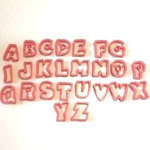 Alphabet Cookie Cutters Set jello jigglers